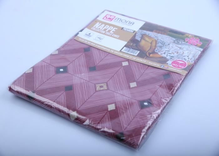 Nappe en toile cirée 140 × 160 cm – Imperméable et facile à nettoyer – Couleur et Motif aléatoires