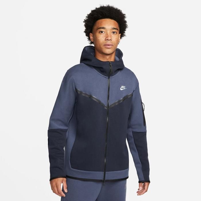 Sweatshirt - Nike - Tech Fleece - Bleu - Homme - Manches longues - Marjane Mall - Image 1