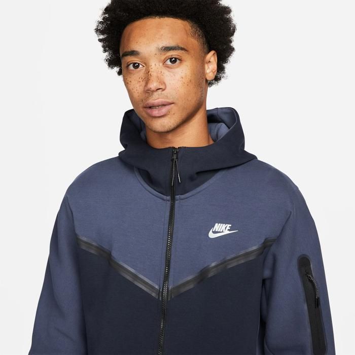 Sweatshirt - Nike - Tech Fleece - Bleu - Homme - Manches longues - Marjane Mall - Image 3