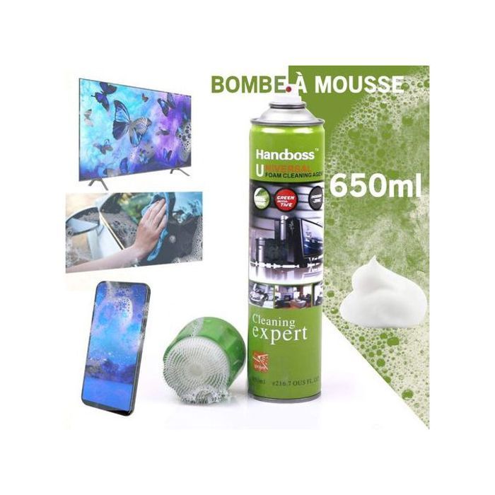 Handboss Bouteille 650ml Nettoyage Mousse universelle Agent spray PC Surface Cleaner