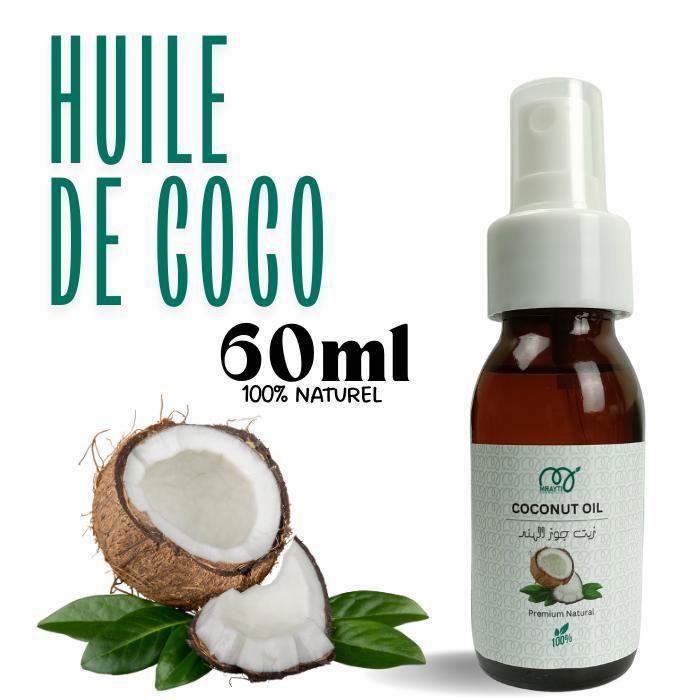 Huile Nourrissante - HUILE DE COCO - 60 ML - Hydratante - Nourrissante - Soin capillaire