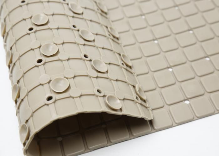 Tapis de douche - GENERIC - Rectangle 70x40cm - Beige - Fibre - Absorbant