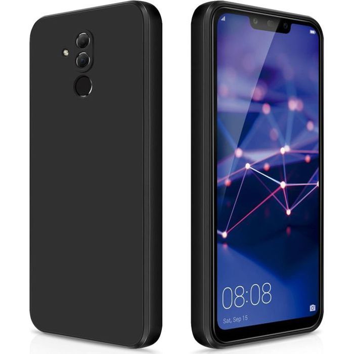 Pochette Silicone pour Huawei Mate 20 Lite : Noir