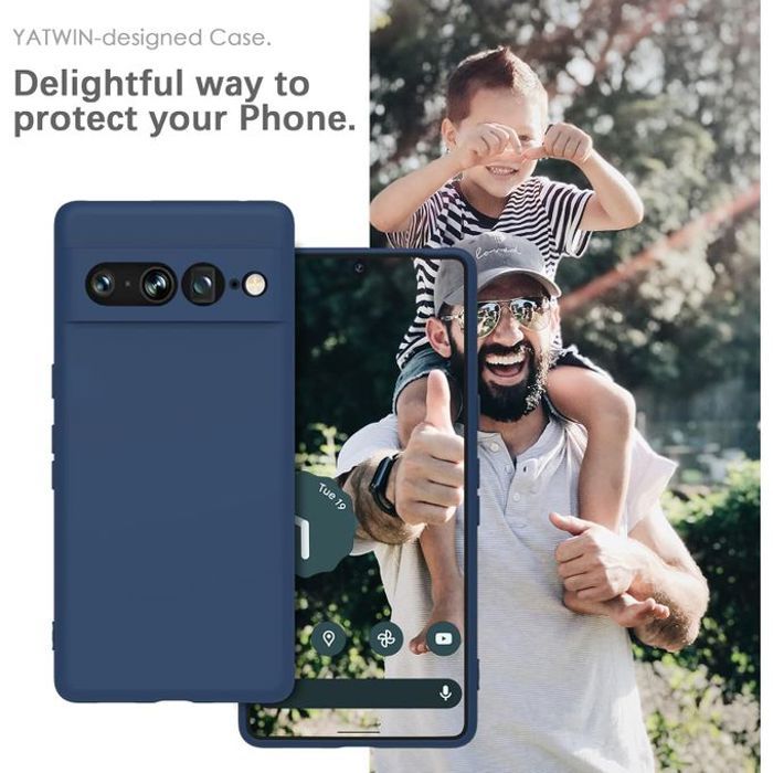 Pochette Silicone pour google pixel 7 Pro : Bleu