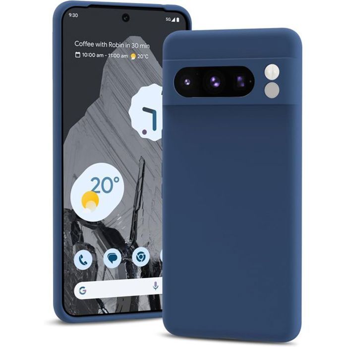 Pochette Silicone pour google pixel 8 Pro : Bleu