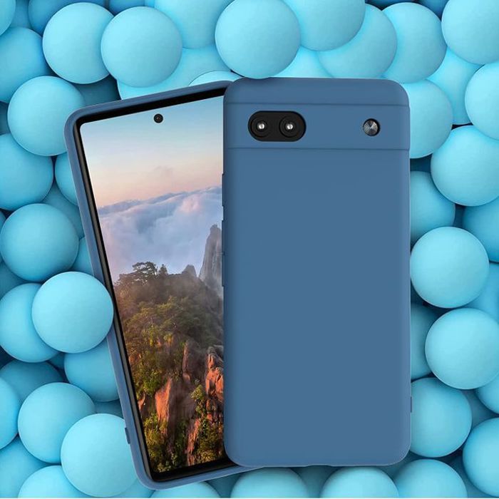 Pochette Silicone pour google pixel 6A : Bleu