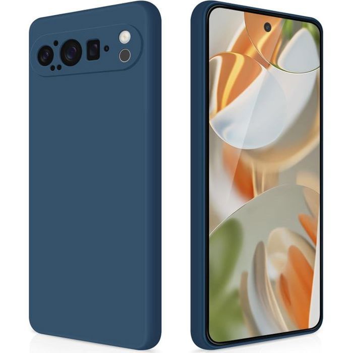 Pochette Silicone pour google pixel 9 Pro : Bleu
