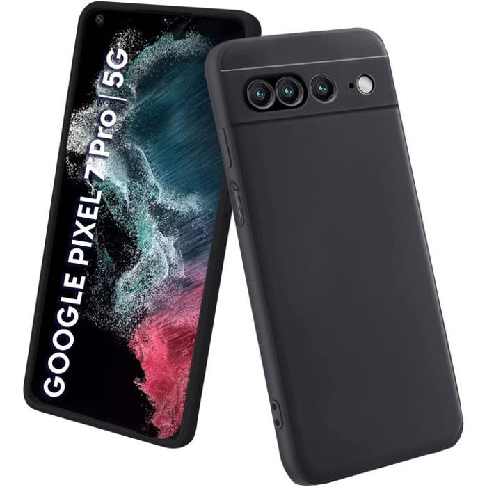 Pochette Silicone pour google pixel 7 pro  : Noir