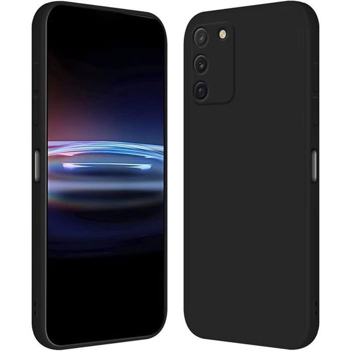 Pochette Silicone pour Samsung Galaxy S10 Lite/Galaxy A91 : Noir