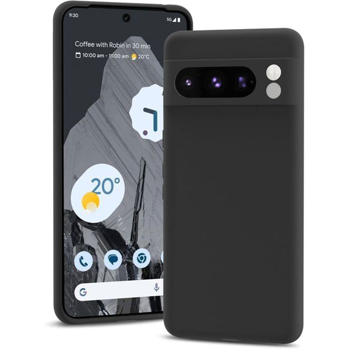 Pochette Silicone pour google pixel 8 pro  : Noir