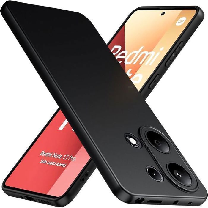 Pochette Silicone pour Xiaomi Redmi Note 13 Pro 4G - Noir