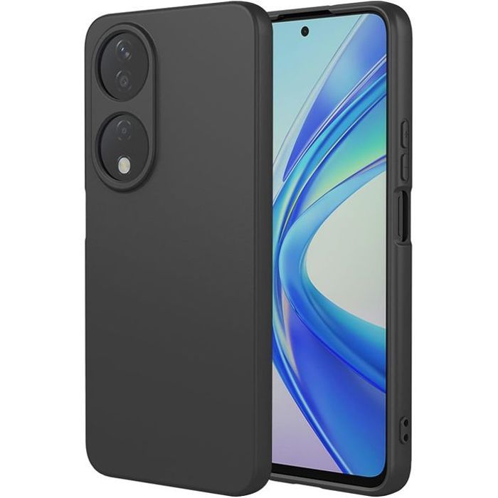 Pochette Silicone pour Honor X7b 5G / X7b 4G / Honor 90 Smart 5G : Noir