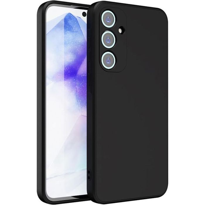 Pochette Silicone pour Samsung A35 5G : Noir