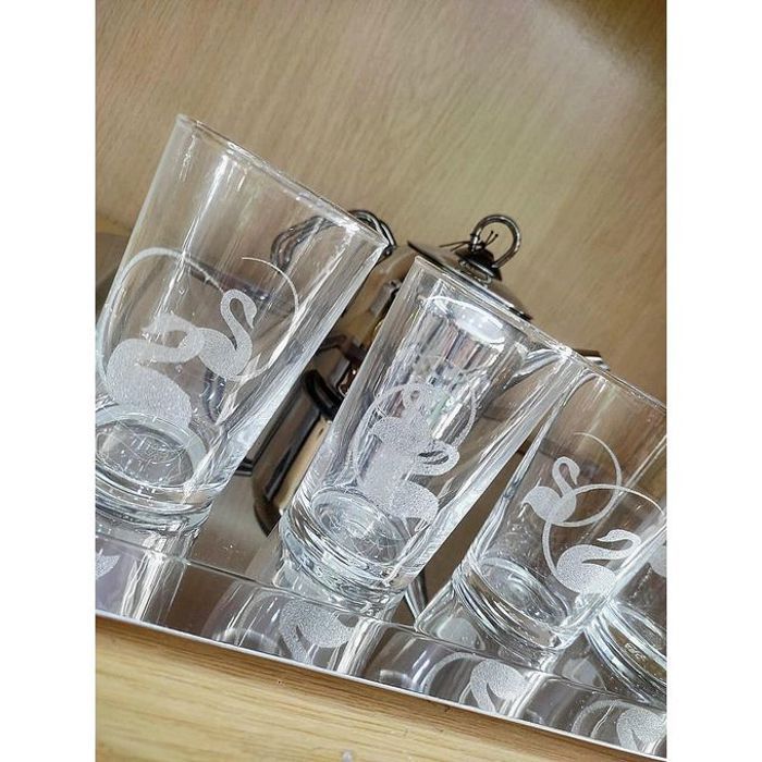 6 Verres à thé Oie