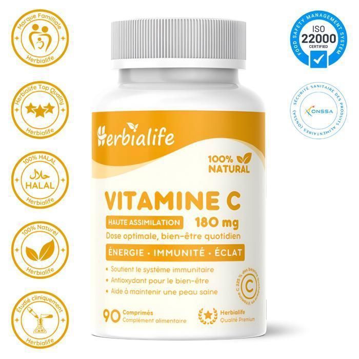 Vitamine C, Soutien Immunitaire Puissant, Herbialife, 90 Comprimés