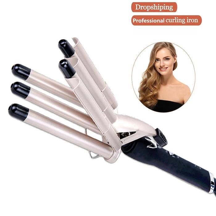 Lisseur à cheveux en céramique, outils de coiffure pour tous les types de cheveux, chauffage rapide, 5 barils, pince à sertir