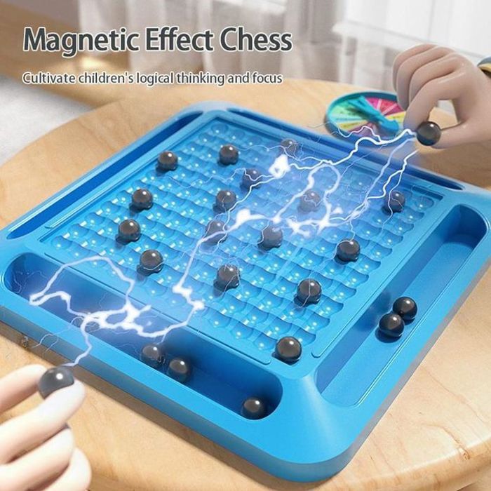 Jeu de Plateau d'Échecs Magnétiques pour Adultes et Enfants Activités Interactives d'Apprentissage Cérébral