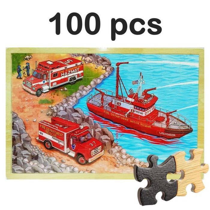 Puzzle en bois 100 pcs 45x30cm version Plage