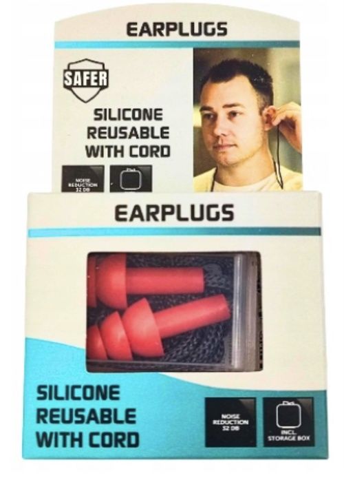 1 paire de bouchons d'oreille en silicone