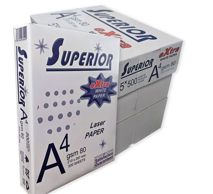 Ramette Papier A4 Pack de 5 Superior Extra blanc