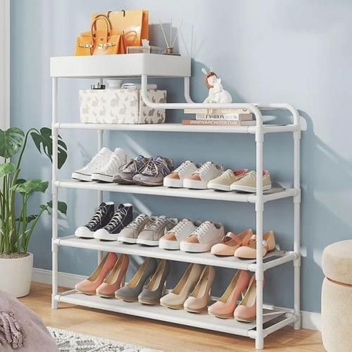 Étagère à chaussures simple, Armoire à chaussures multicouche, Anti-poussière, économique