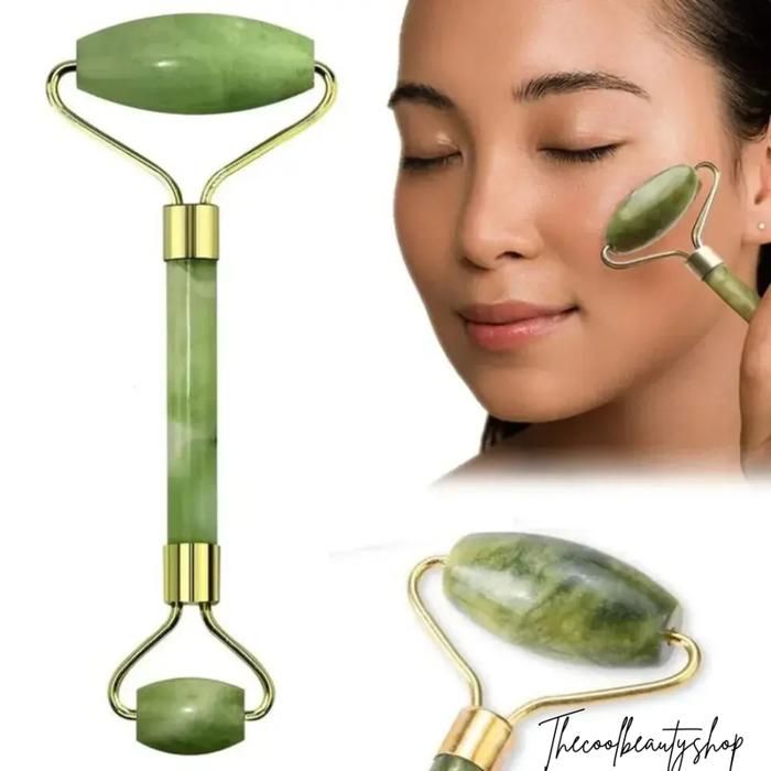 THE COOL BEAUTY SHOP - Rouleau de Jade - Original - Massage relaxant - Soin du visage - Beauté chinoise