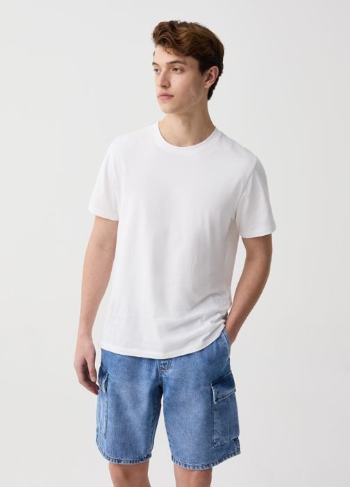 Jean CARKANSAS - OVS HOUSEBRAND - EL MEDIUM BLUE - 100% COTON - Light Wash - Homme