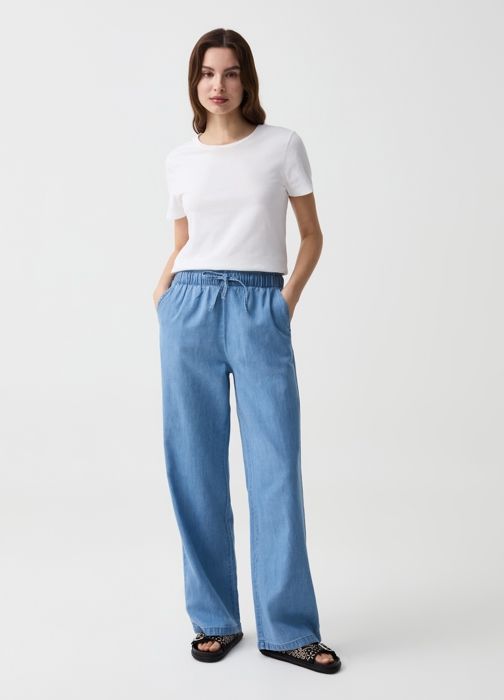 PIERRE WIDE  DARK BLUE - Soft Blue