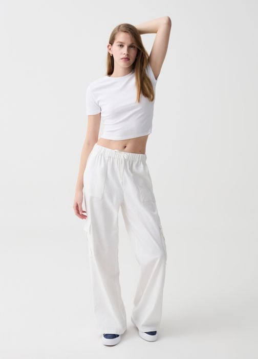 CARGO PANT   WHITE - Optical White