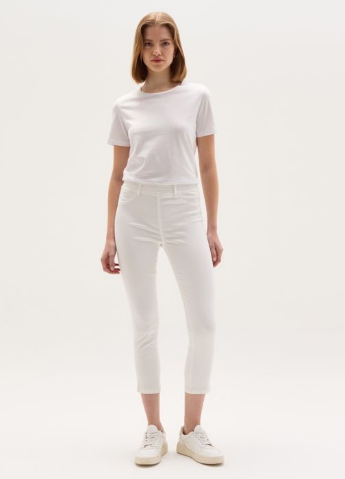 CROP JEGGING - OVS HOUSEBRAND - Optical White - 75% Coton - Femme - Adulte