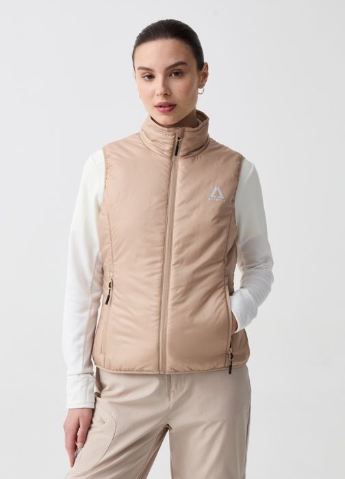 Gilet Outdoor - ALTAVIA - OXFORD TAN - Beige - 100% Polyester - Femme