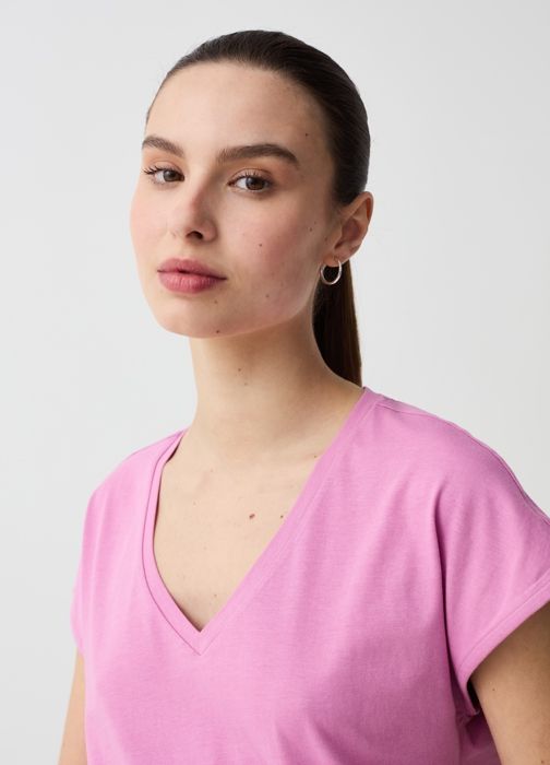 Kimono - OVS HOUSEBRAND - Noir - 100% Coton - Femme - Cyclamen Pink