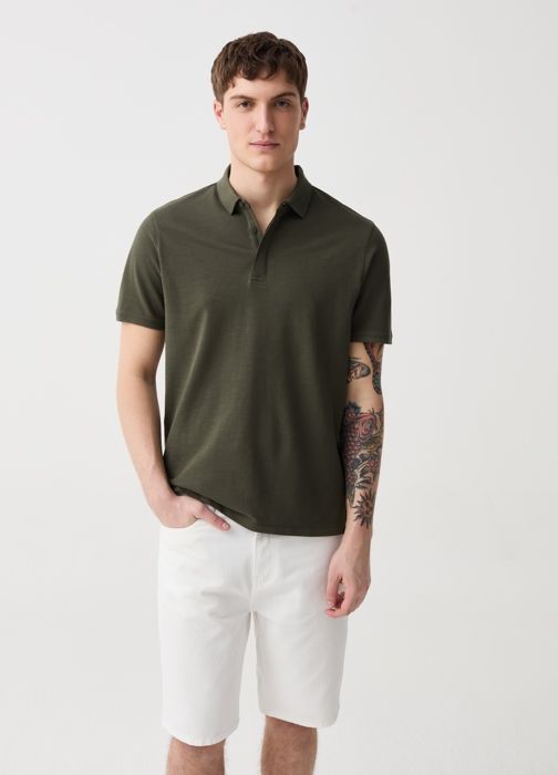 Polo - OVS HOUSEBRAND - MILOS POLO P SKY CAPTAIN - 100% COTON - Manches courtes - Col classique