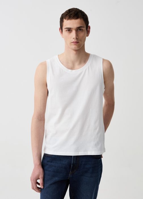 LOMBATA TANK VINTAGE INDI - Optical White