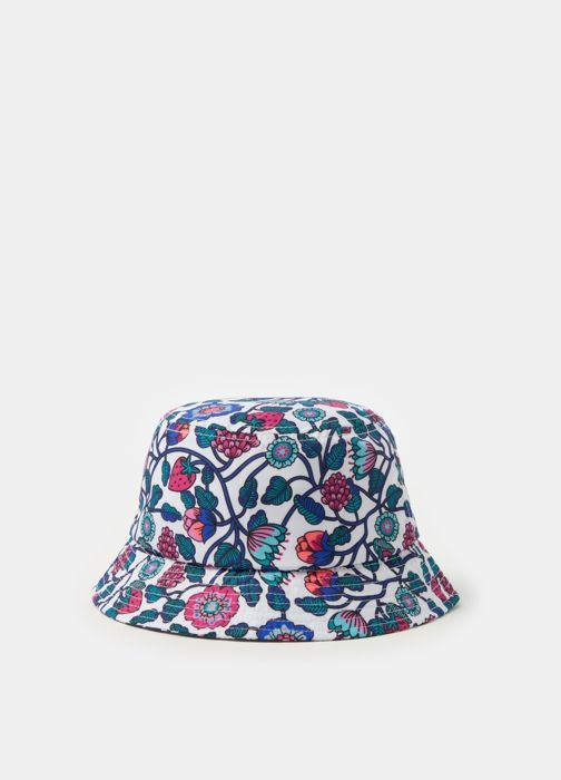 Chapeau Bob - PIOMBO KIDS - Multicolore - Blanc - 100% Coton - Enfant Fille