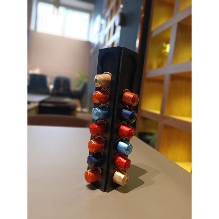 Tour de rangement pour capsules Nespresso - Noir