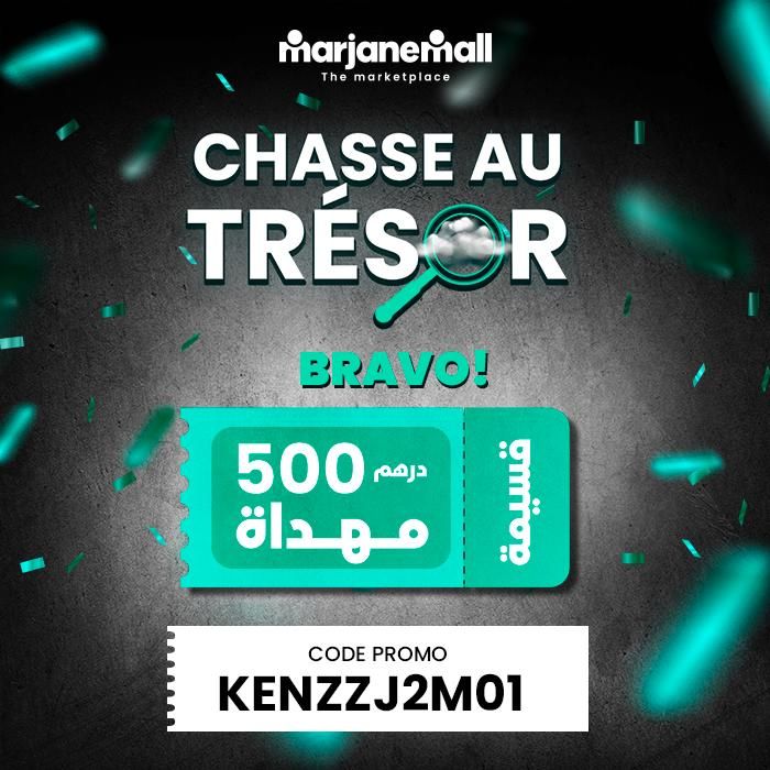 Bravo! Vous avez gagné un coupon de 500 Dhs