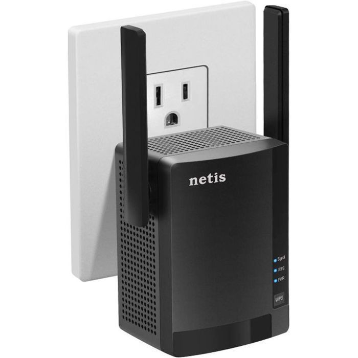 Netis Répéteur WiFi de signal sans fil dual band E3 AC1200.