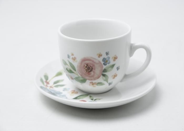 TASSE ET SOUS TASSE A CAFE EN PORCELAINE  S 200ML