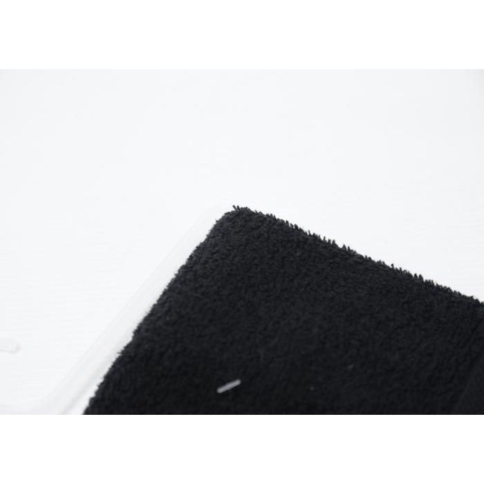 Serviette à main - DOLORES - Noir - 30x30 cm - 400g - Coton naturel