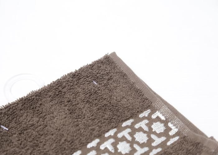 Serviette à main - GENERIC - Arabesque - Marron foncé - 30x30 cm - 500g