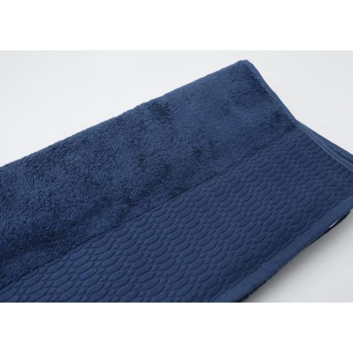 Serviette - Carmella - Bleu Marine - 450g - 100x180 cm - Coton Naturel