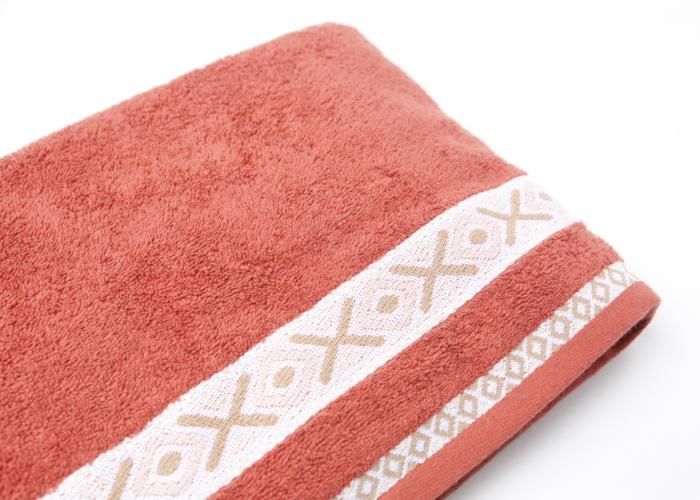 Serviette de bain - GENERIC - Havana - 450g/m² - 100x180 cm - Couleur rouge