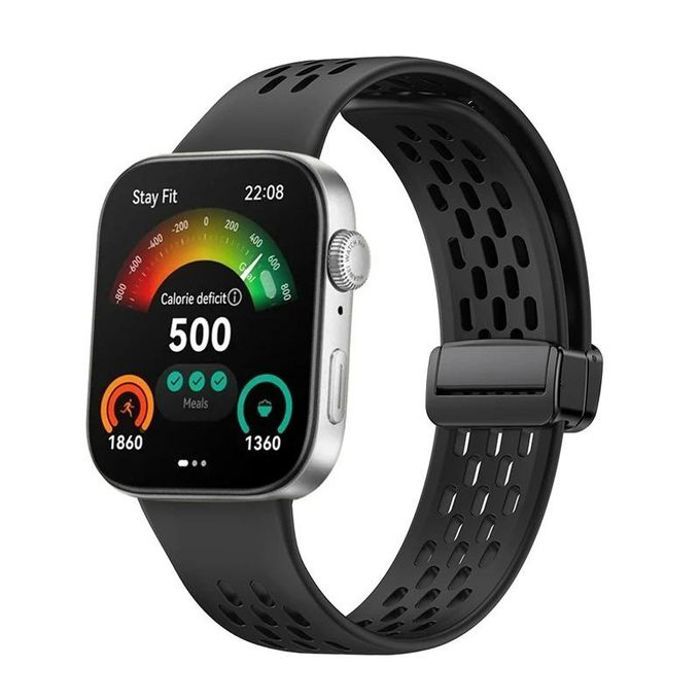 Bracelet de rechange Magnétique pour Huawei Watch Fit 3 Strap - (Montre non Incluse) Fit3 Black