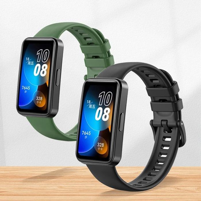 Set de 2 x Bracelets de rechange pour Huawei Band 8 et 9 - Noir + Vert