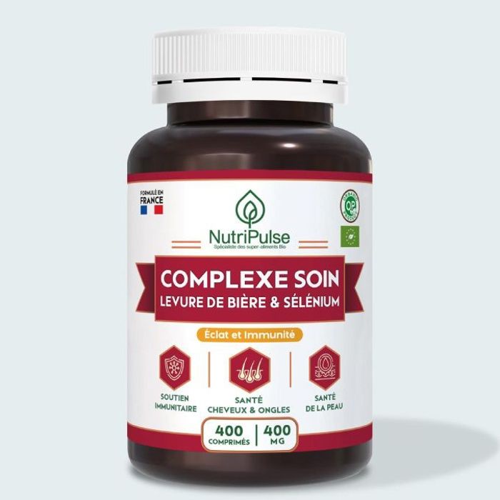 Levure de Bière & Sélénium 400mg Complexe Soin des Cheveux, Ongles & Peau 400 Comprimés