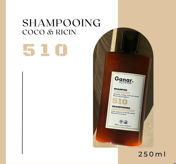 Shampoing Coco Ricin – GANAR COSMETICS - 250ml