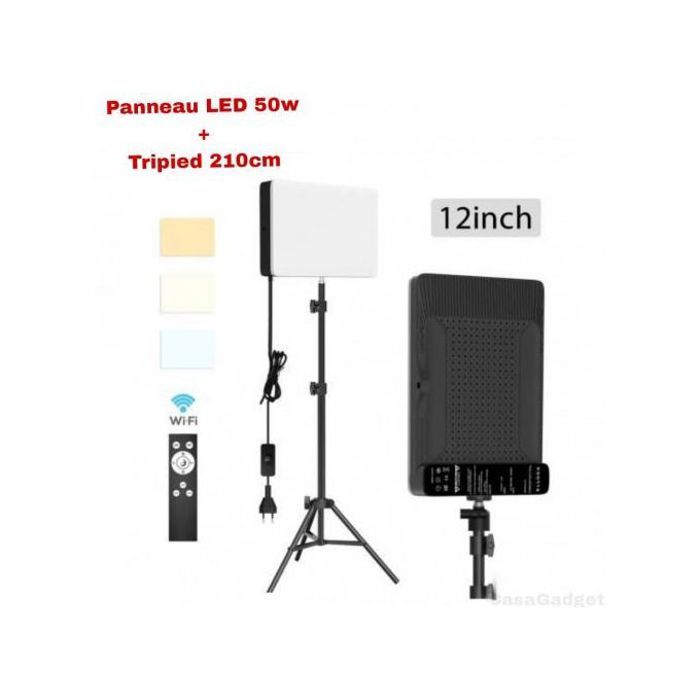 Panneau Éclairage camera light LED Studio, Vidéo et Photographie, Streaming 50Watt