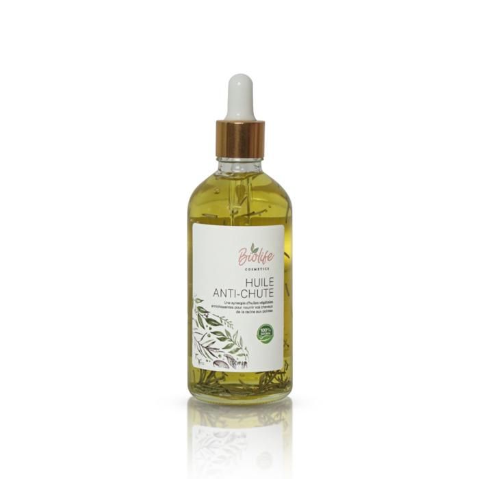 Huile Anti-Chute - BIO LIFE - Traitement Intensif - Ingrédients Naturels - Cheveux Forts - Anti-Chute