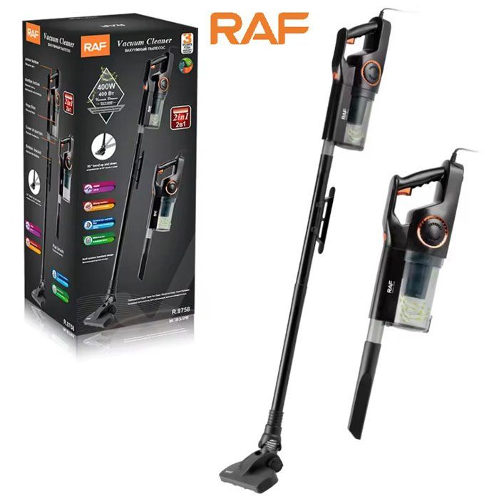RAF - Aspirateur vertical portatif à fil rechargeable sans sac